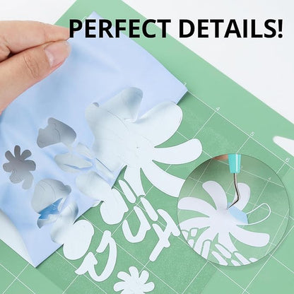 HTVRONT HTV Heat Transfer Vinyl - 12" x 8ft Blue HTV Vinyl for Shirts, Iron on Vinyl Compatible with Cricut Cutting Machine - Easy to Cut & Weed for Heat Transfer Design (Pale Blue)