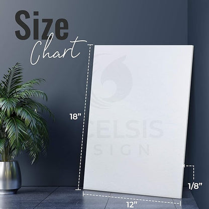 White Foam Board 12 x 18 x 1/8" (3mm) Inch, 15 Pack Acid-Free Foam Core Poster Board Sheets for Art, Crafts, Presentation, Vision Board, Signboard, and Party Decorations