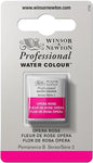 Winsor & Newton Professional Water Colour Paint, Half Pan, Opera Rose