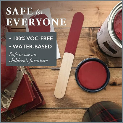 AMY HOWARD AT HOME Chalk-Based One Step Paint for Furniture, Cabinetry, Decor, Finish, and More | No Stripping, Sanding, or Priming | Dark Base | 32 Ounce | Charm School