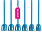 Epoxy Resin Mixer Silicone Paddles - 6 Reusable Pixiss Multipurpose Bidirectional Paint Stirrer for Drill Epoxy & Paint Mixer Drill Attachment - Paint Stirrers Epoxy Stirrer - Paint Mixer for Drill