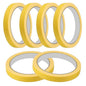 MECCANIXITY Masking Tape 0.5 Inch x 21 Yard Painter's Tape Yellow Paint Tapes for DIY Crafts Arts Drawing Decoration Labeling Car Painting Artist Teachers, Pack of 6