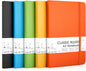 feela Journal Notebook Bulk for School, Hardcover Business Classic Ruled Lined Journals with Pen Holder for Work Office Journaling, with 5 Black Pens, 120 GSM, 5.1”x8.3”, 5 Pack, A5, Solid Colors