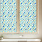 Window Privacy Film, Frosted Glass Decorative Static Cling, Removable Sun Blocking Vinyl Covering, Window Film for Home Kitchen Living Room Bathroom, Geometric Rings, 17.5" x 78.7 "