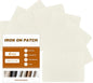 Iron on Patches, 8 Pieces Iron on Linen Patches, Fabric Patches for Couch, Tent, Clothing, Seat, Linen Repair Decorating Kit 3.7" by 4.9" (9.5 cm x 12.5 cm, Off White)