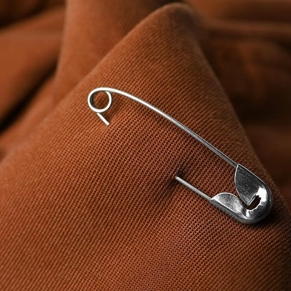 200 PCS Large Safety Pins - 2.1 Inch Heavy Duty Sewing Pins for Clothing, Strong Nickel Plated Steel