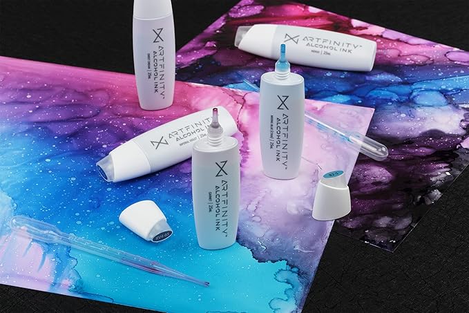 Alcohol Inks 3 Pack - Vibrant, Professional, Dye-Based Alcohol Inks for Artfinity Alcohol Markers, Artists, Drawing, & More! - Warm Grey 5 WG5