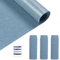 HTVRONT Iron on Patches for Clothing Repair 4 Rolls - Denim Patches for Jeans Kit 4" by 20", 4 Rolls of Iron On Denim Patches for Jeans Inside & Clothing Repair (Light Blue)