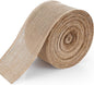 20 Yard 4 Inches Burlap Ribbon Wide Jute Ribbon Natural Burlap Fabric Roll Wired Edge for Wreaths, Christmas Tree Decoration, Big Bow Crafts, Gift Wrapping, Wedding