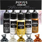 Metallic Alcohol Ink Set - Gold, Silver, Gunmetal, Copper, Pearl with Extreme Shimmer - Large 0.5 Ounce Inks