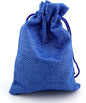 Palmhomee Pack of 25 Burlap Gift Bags with Drawstring Linen Jewelry Pouches Wedding Hessian Jute Bags for Birthday Jewelry and Treat Pouches Party Wedding Favors Gift Art and DIY Craft (4x5.6 Inch, Royal Blue)
