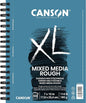 Canson XL Series Mixed Media Pad, Rough Texture, Side Wire, 7x10 inches, 50 Sheets – Heavyweight Art Paper for Watercolor, Gouache, Marker, Painting, Drawing, Sketching