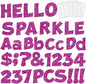 237 Pcs Glitter Bulletin Board Letters, Numbers and Punctuation, Poster Board Letters Alphabet Cut Out Cardboard Letters Accessories for Classroom Display Decorating Supplies 4inch (Hot Pink)