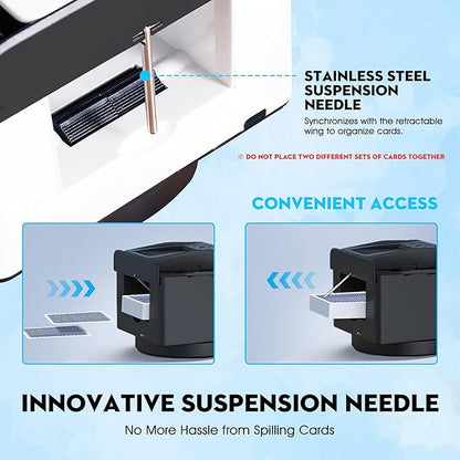 Automatic Card Shuffler and Dealer 360°Rotating 2 Decks Card Dealer