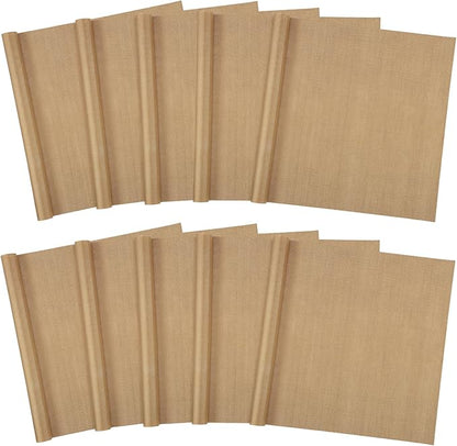 Svaldo Teflon Sheets for Heat Press 16x24, 10 Pack, Heat Press Paper for T Shirts, Hat, Reusable Non Stick PTFE Teflon Sheet, Iron Transfer Paper for Sublimation Machine, Craft & Baking