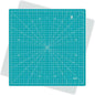 Headley Tools 17"x17" Rotating Cutting Mat, Self Healing Mat with 360-Degree Rotation & Anti-Slip Base, Sewing Board Cutting Mat Perfect for Fabric Quilting Leather Hobby Project, Turquoise