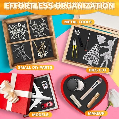 FINDMAG Magnetic Sheets, Flexible Magnets with Superior Adhesive Backing, Cut & Customize Magnet Sheet Set for Creating Magnetic Photo, Crafting, Organizing, and DIY Projects - 4 Pack (8" x 10")