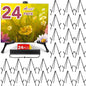 AROIC 24 Pack 14'' Tabletop Easels, Black Steel Table Top Easels for Display, Adjustable Portable Table Top Easel for Paintings, Signs, Posters,Frame Pictures(with 24 Bags)