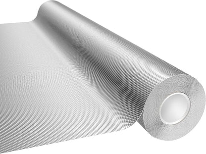 Mylar Film Roll 4FT x 120FT,6 Mil Silver Diamond Film Foil Roll,Heavy-Duty Reflective Film for Grow Room,greenhouses,Grow Tent Systems