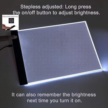 Ultra-Thin Portable A4 LED Light Box Tracer w/USB Cable Dimmable Brightness LED Artcraft Tracing Light Box Light Pad for Artists Drawing Sketching Animation Stencilling X-ray Viewing