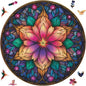 Wooden Puzzles for Adults, Dream Lotus Adult Puzzles 200 Pieces, Wooden Jigsaw Puzzles Unique Shape, Best Gifts for Adults Family Game, 11.2x11.2 inch