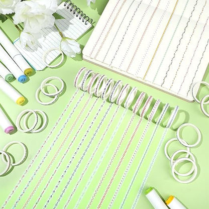 EORTA 30 Rolls Floral Washi Tapes Set, Slim 5mm Plants Masking Tape, Decorative Sticker for Detailed Scrapbooking, Arts, Wrapping, Journaling, Planners, DIY Crafts, 0.19inch Wide