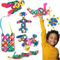 Clixo Rainbow 42 Piece Pack. Flexible Imagination Boosting Magnetic Building Toy. Modular Designs for Hours of STEM Play. Kids Basket Stuffer Gift. Multi-Sensory Magnet Toy, Travel Friendly. Ages 4-99
