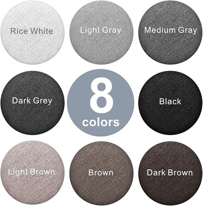 Linen Fabric-Covered Twist Pins - 8 Colors Upholstery Pins & Bed Skirt Pins -Used to Secure Sofa Cushion, Armrest Covers, Furniture & Bed Skir (12, Black)