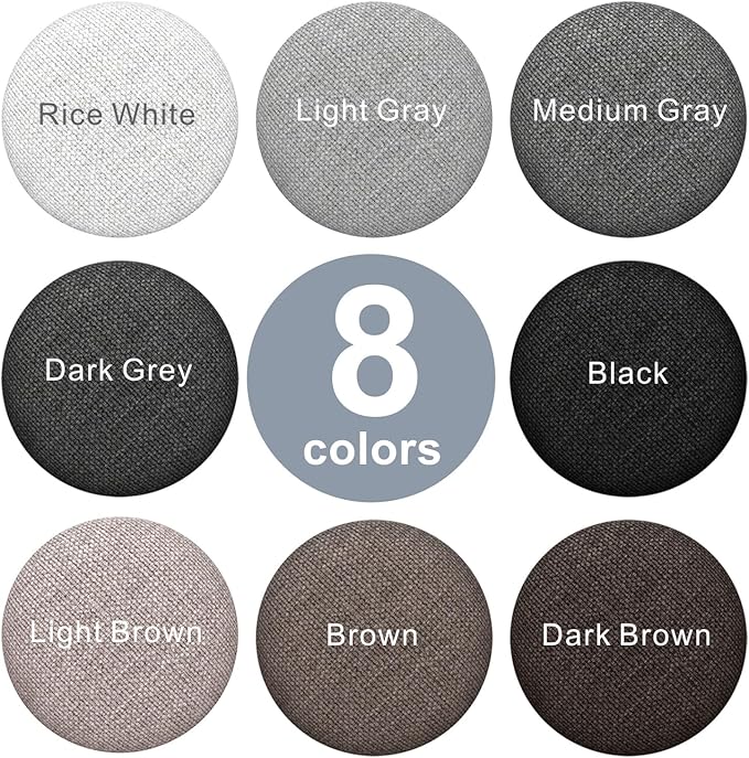 Linen Fabric-Covered Twist Pins - 8 Colors Upholstery Pins & Bed Skirt Pins -Used to Secure Sofa Cushion, Armrest Covers, Furniture & Bed Skir(12, White)