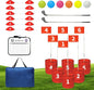 Golf Bucket Yard Game - 6 Hole Course With 2 Clubs, Balls and Flag for Adults and Family - Outdoor Lawn Chipping Games for Backyard, Beach, Park, Camping and Hotel