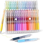 BAYTORY 36Pcs Colored Erasable Gel Pens, Fine Point 0.7mm, Retractable Assorted Colors Pen with Eraser, Smooth Writing Erasable Pens for Drawing Crossword Puzzles