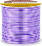Mandala Crafts 18 Gauge Anodized Aluminum Craft Wire for Jewelry Making - 100 FT Colored Flexible Lavender Wire - Bendable for Bonsai Armature Crafting Sculpting