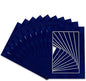 Pack of TEN 11x14 Mats Bevel Cut for 8.5x11 Photos - Acid Free Brooke Blue Suede Precut Matboards For Pictures, Photos, Framing - 4-ply Thickness