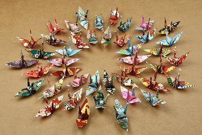 50 Origami Paper Yuzen Washi Paper Different Patterns Japanese Print 3x3 inches for Wedding Decor Japanese Designs, Mixed Patterns for Origami, Scrapbooking, DIY Gifts Origamipolly