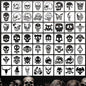 Skulll Stencils for Painting 3inch Reusable Skulls Stencil Template Paint Stencils for Painting on Wood Wall Card Fabrics