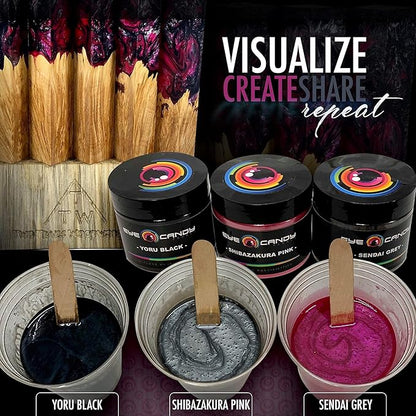 Eye Candy Pigments Premium Grey Mica Powder - Sendai Grey (25gr) - for Epoxy, Resin, Soap, Paint, Woodworking, Acrylic Pouring, Bath Bombs, Fishing Lures - DIY Arts and Crafts Additive