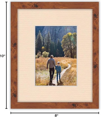 8x10 Mat Bevel Cut for 5.5x8.5 Photos - Acid Free Beige Precut Matboard - For Pictures, Photos, Framing - 4-ply Thickness