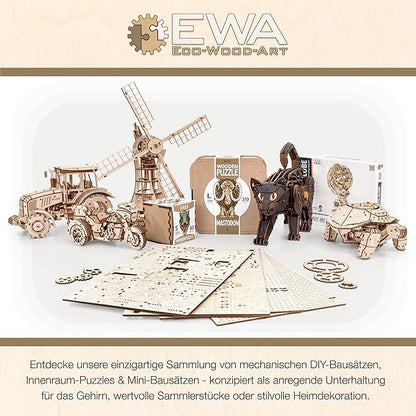 EWA Home Décor – Lion Medium 100 Pieces – Wooden Jigsaw Puzzle for Adults – Perfect for Artistic Home Decoration and Mindful Relaxation