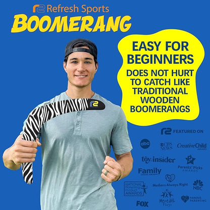 Beach Boomerang Toy For All Ages - Outside Beach Games Adults & Outdoor Toys For Kids - Fun Outdoor Backyard Toys For Boys - Soft Foam Pool Game & Birthday Gift Ideas For Boys & Girls 2025