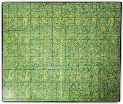 Hexers Role-Playing Game Board Mat, Square Grid Terrains, 8 Different terrains, Compatible with Dungeons and Dragons DND Pathfinder RPG, 27 on 23 inches, 1 inch Squares, Foldable & Dry Erase