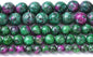 60pcs 6mm Natural Epidote Zoisite Stone Beads for Jewelry Making DIY Bracelet Necklace Accessories 15" Energy Healing Power Stone Beads