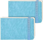 Funto Watercolor Paper Journal 2-Pack, 3.5x5.5, 44 Pages Each, 100% Cotton Cold Press, PU Leather Blue Hard Cover, Art Supplies for Mixed Media