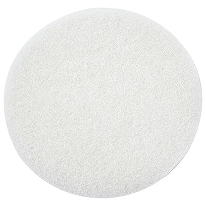 White Buffing and Polishing Pad with Hook and Loop Back | Apply Hard Wax Oils and Stain (20, 3 inch)