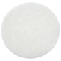 White Buffing and Polishing Pad with Hook and Loop Back | Apply Hard Wax Oils and Stain (20, 3 inch)