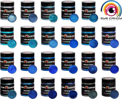 Eye Candy Mica Powder Pigment “Rainbow Blue” (50g) Multipurpose DIY Arts and Crafts Additive | Woodworking, Epoxy, Resin,Natural Bath Bombs, Paint, Soap, Nail Polish, Lip Balm