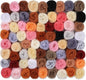 Mayboos 72 Pcs 7.6 oz Needle Felting Wool, 24 Colors Wool Roving Yarn, Fiber Wool Roving for DIY Hand Spinning Needle Felting Wool Craft 3g/Pack