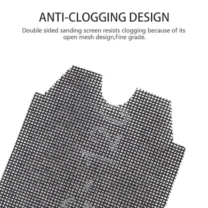 SCOTTCHEN Drywall Sanding Screen Mesh Sheet 4-3/16" x 11-1/4" Grit #120-12pcs