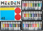 MEEDEN Beginners Acrylic Paint Set: 48 Colors 12ml/0.41 fl oz Heavy Body Starter Set - Non-toxic Rich Pigments Art Paint for Kids Adults Hobbists Painting on Canvas Wood Fabric Craft