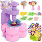 Fabric Flower Bouquets Toys – Mess-Free Flower Crafts for Kids & DIY Arts and Kid Crafts for Ages 3 4 5 6 7 8 9+, No Glue Needed, Fun Early Educational STEM Gift for Birthdays, Christmas, Holidays