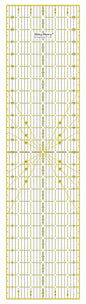 Quilting Ruler 6"x24",Non-Slip Clear Acrylic Sewing Ruler with Easy-to-Read Grid,Yellow & Black Grid Design,Perfect for Fabric,Patchwork,Cutting & Sewing Crafts,Durable Tool for Quilting